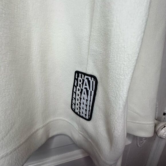 NWTs RAINS Fleece Sweatshirt in Fossil Size Medium - Picture 9 of 11